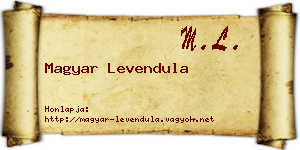 Magyar Levendula névjegykártya